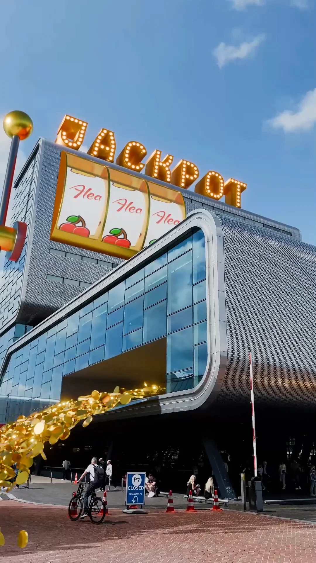 FOOH, Transform building into a slot machine with jackpot